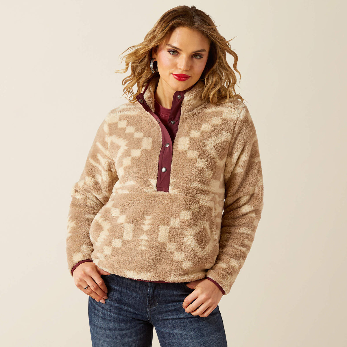 Ariat / Berber Snap Front Sweatshirt