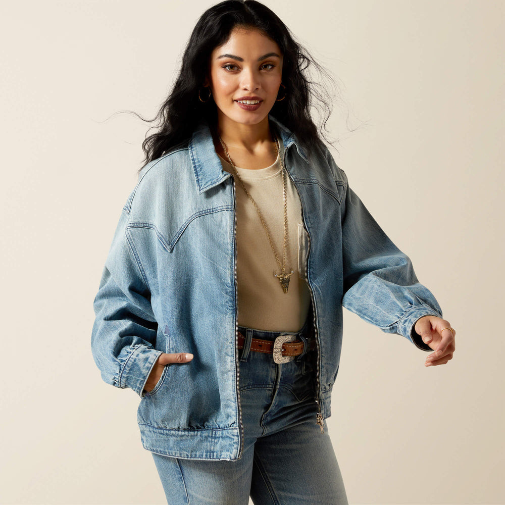 Ariat / Cheyenne Denim Bomber Jacket