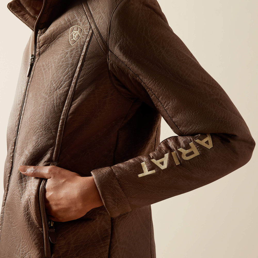 Ariat / Ariat Logo Softshell Faux Leather Jacket