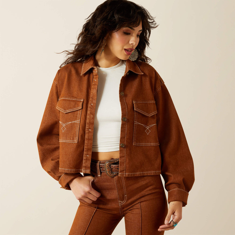 Ariat / Boxy Cropped Denim Jacket