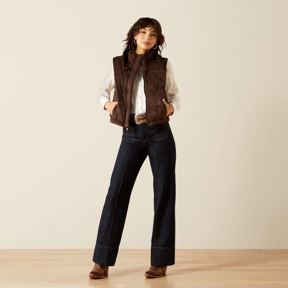 Ariat / Swirls Faux Leather Vest