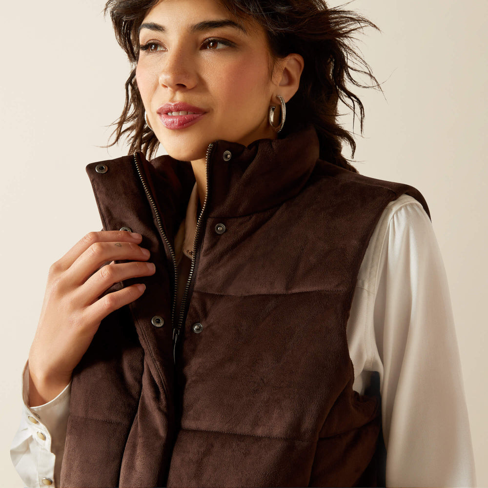Ariat / Swirls Faux Leather Vest