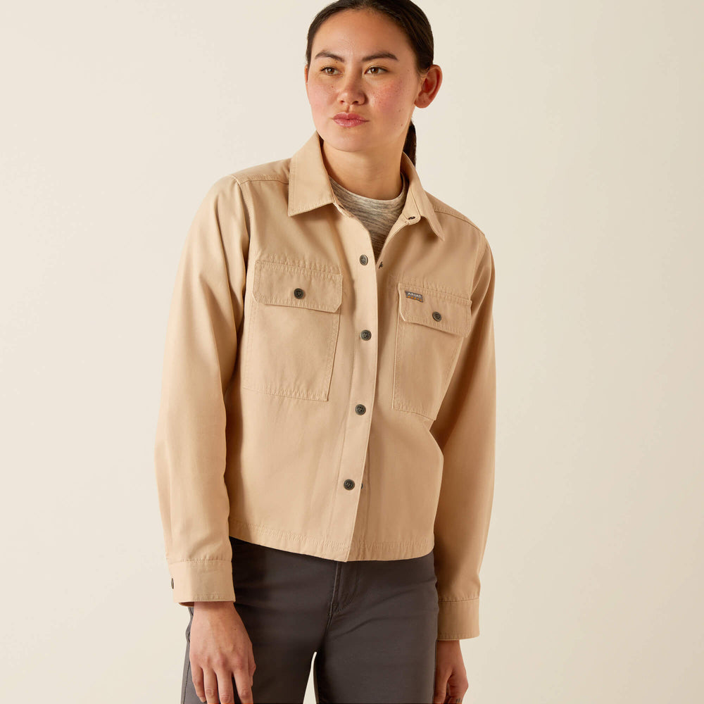 Ariat / Rebar Cropped Woven Shirt Jacket