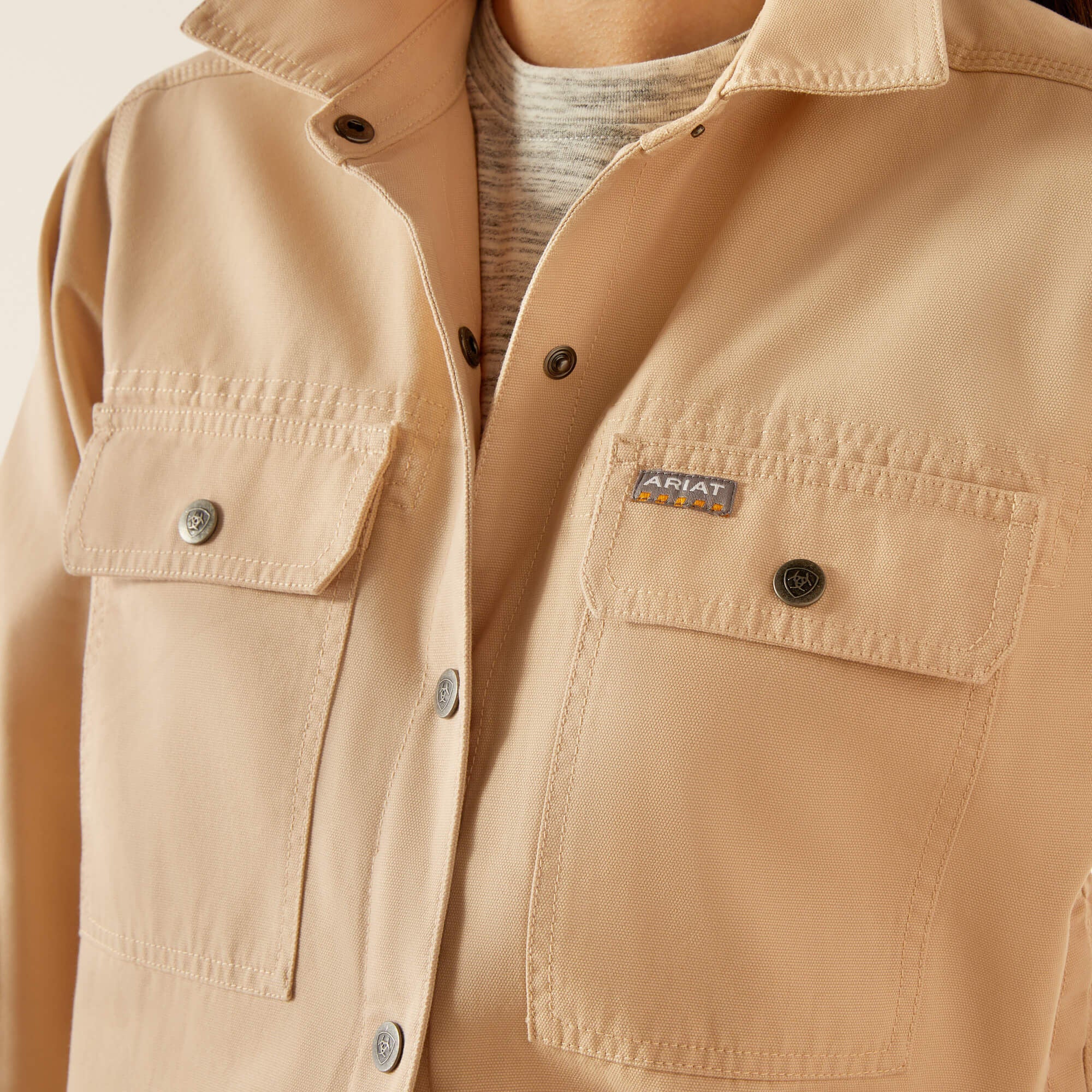 Ariat / Rebar Cropped Woven Shirt Jacket
