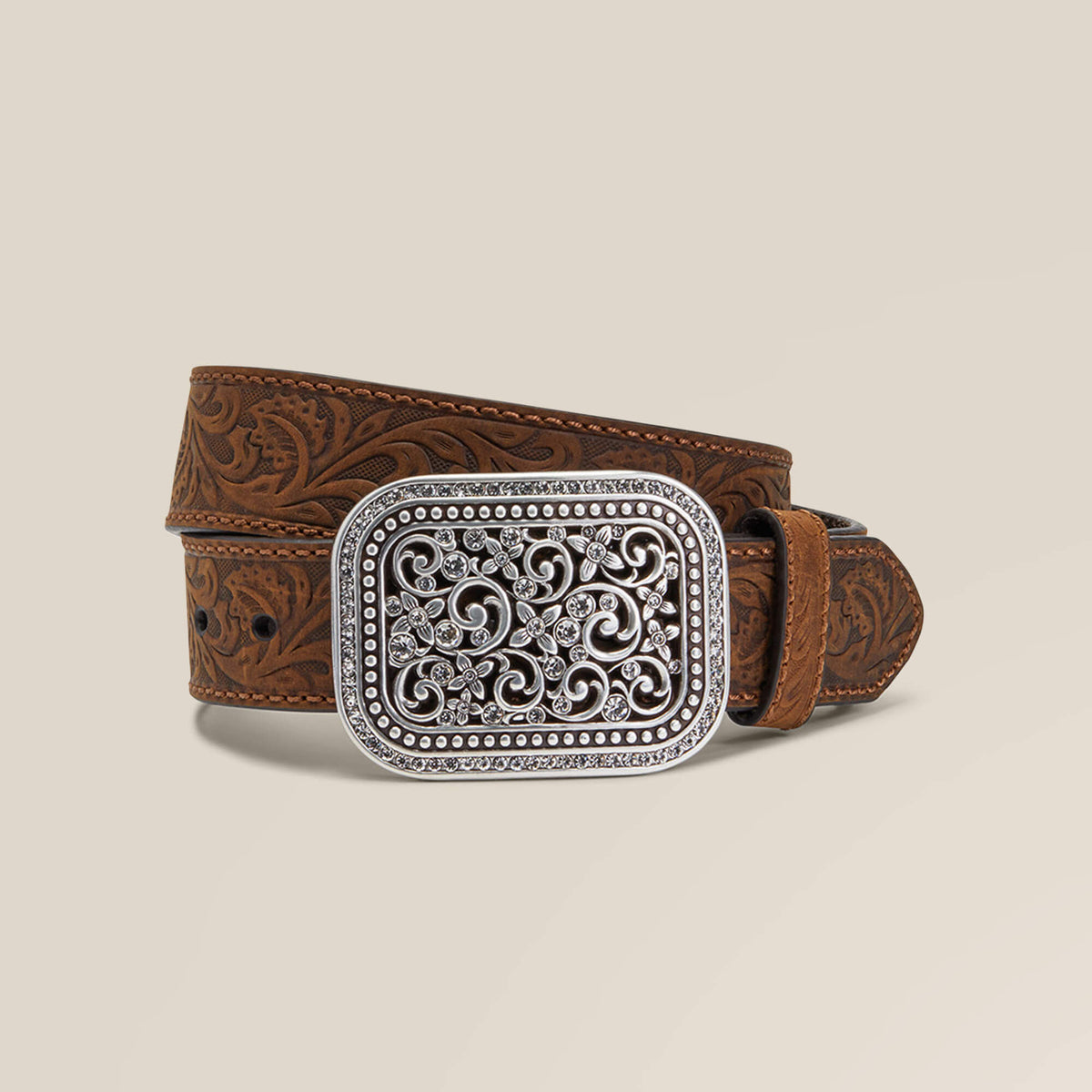 Ariat / Floral Embroidery Buckle Belt