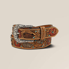 Ariat / Flower/Calf Hair Belt