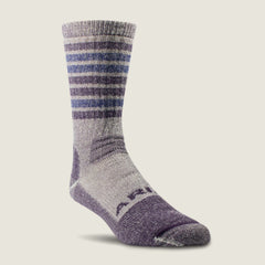 Ariat / Midweight Merino Wool Blend Steel Toe Work Sock 2 Pair Multi Color Pack