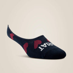 Ariat / No Slip No Show Sock 2 Pair Multi Color Pack