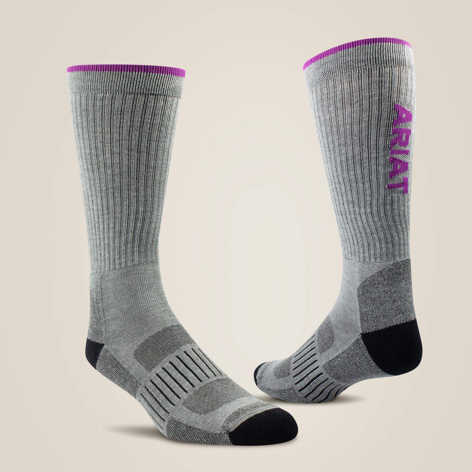 Ariat / High Performance Crew Tek Work Sock 2 Pair Pack
