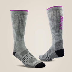 Ariat / High Performance Crew Tek Work Sock 2 Pair Pack