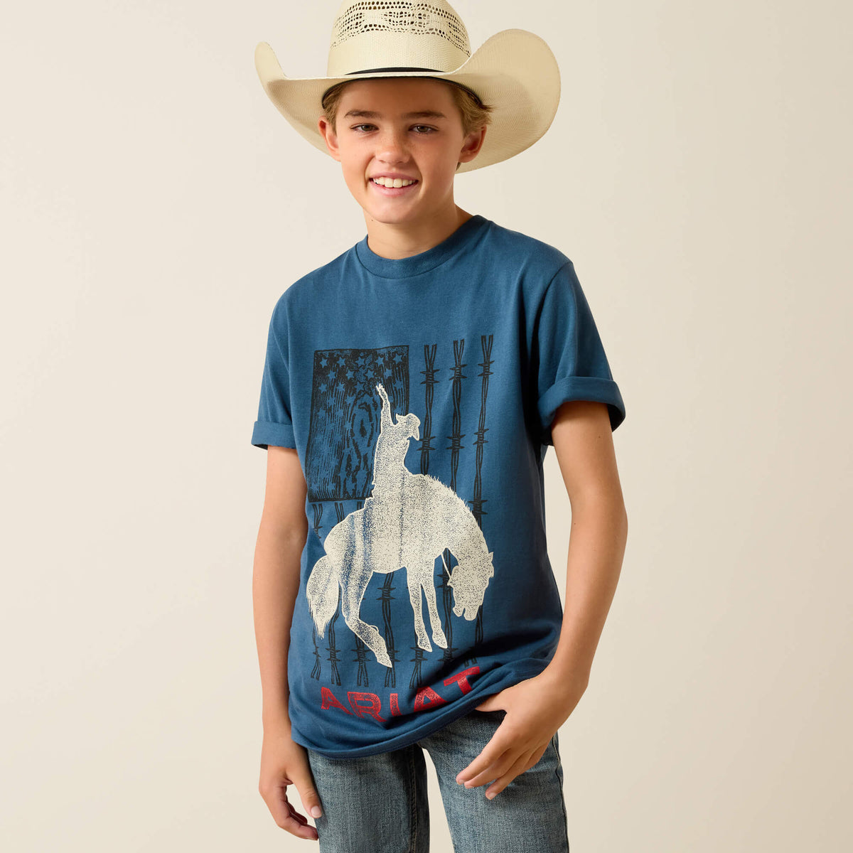 Ariat / Ariat Flag Bronco T-Shirt