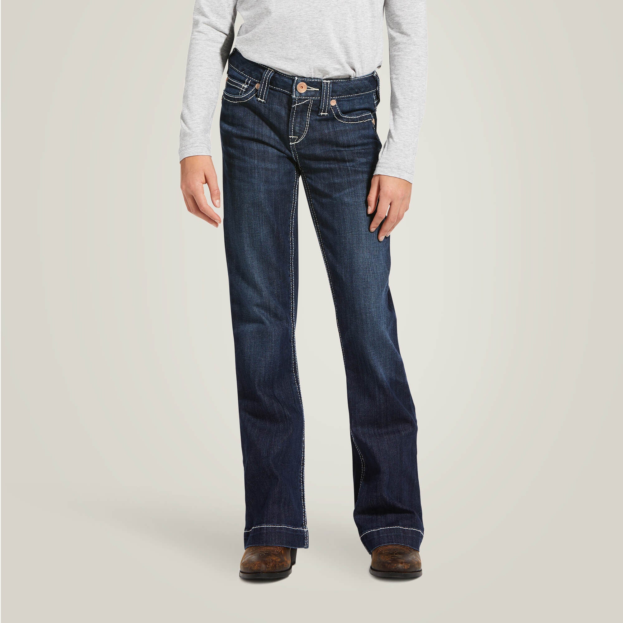 Ariat / Trouser Mid Rise Stretch Ella Wide Leg Jean