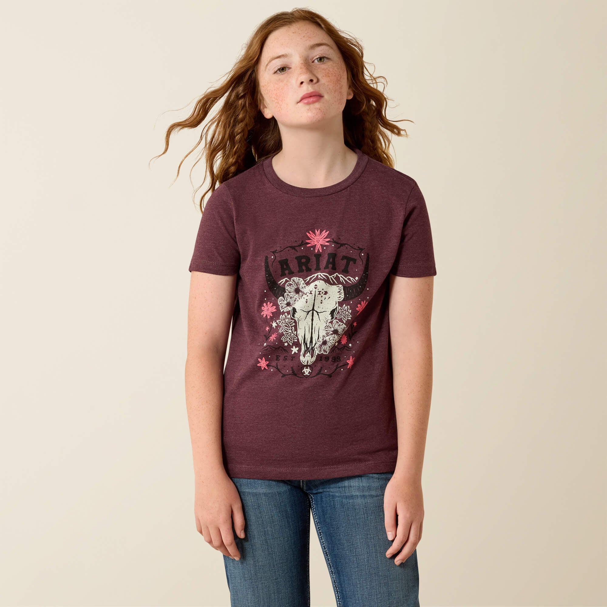 Ariat / Ariat Skulls Florals T-Shirt