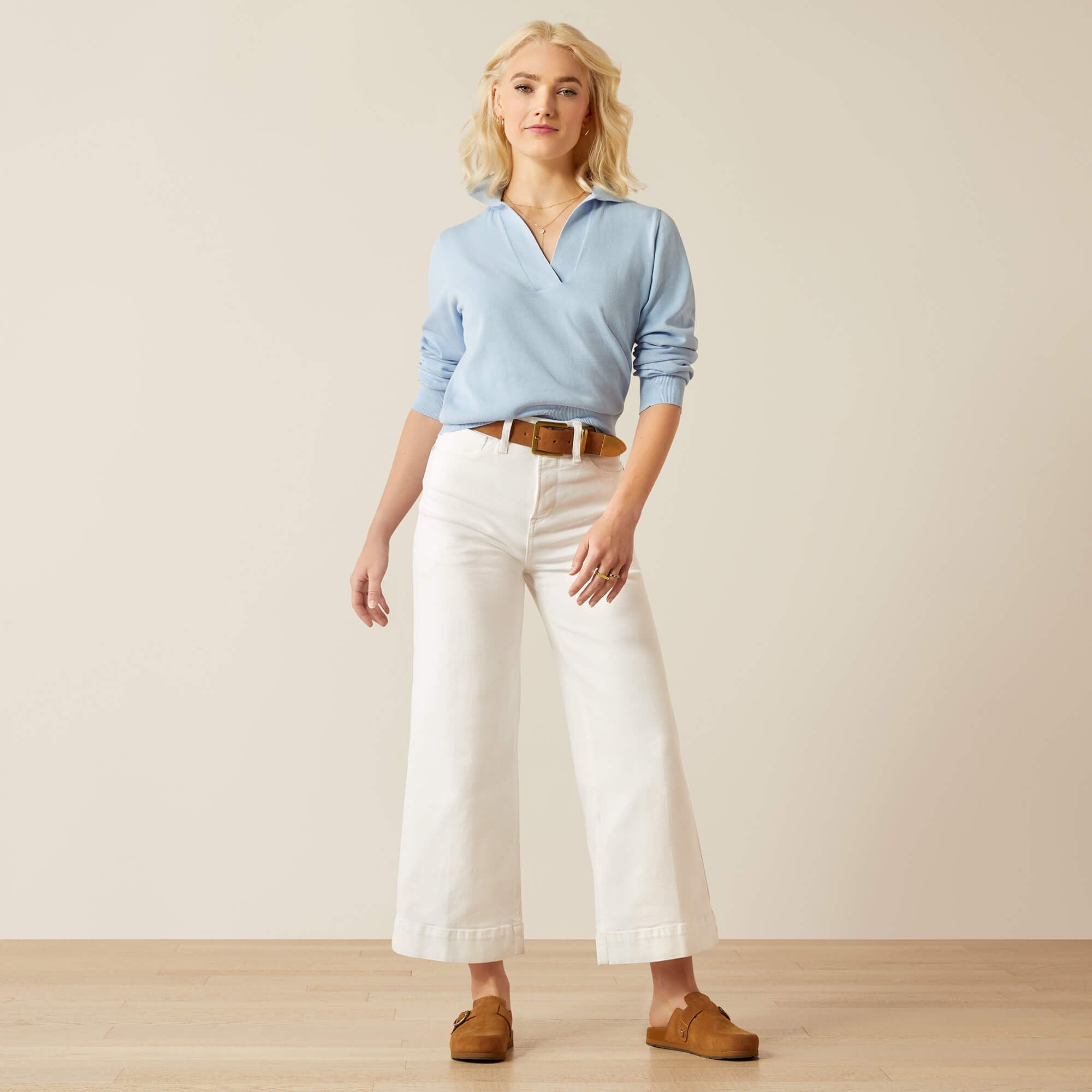 Ariat / Ultra High Rise Countryside Wide Leg Crop Jeans