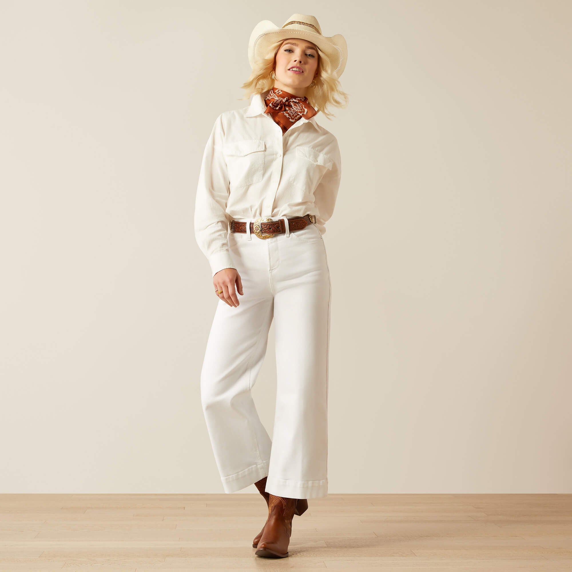 Ariat / Ultra High Rise Countryside Wide Leg Crop Jeans