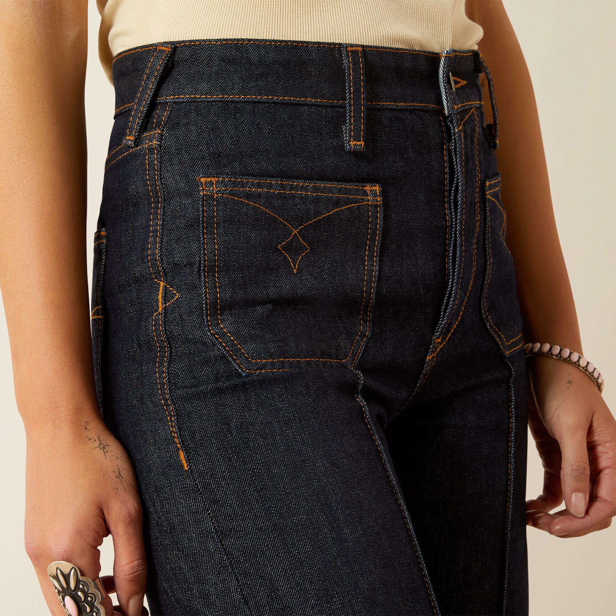 Ariat / Ultra High Rise Tomboy Western Utility Wide Leg Jean